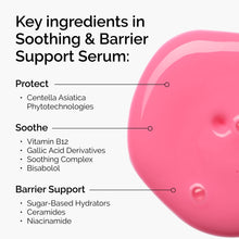 Soothing & Barrier Support Serum contains Niacinamide and 7 key ingredients to support the skin barrier